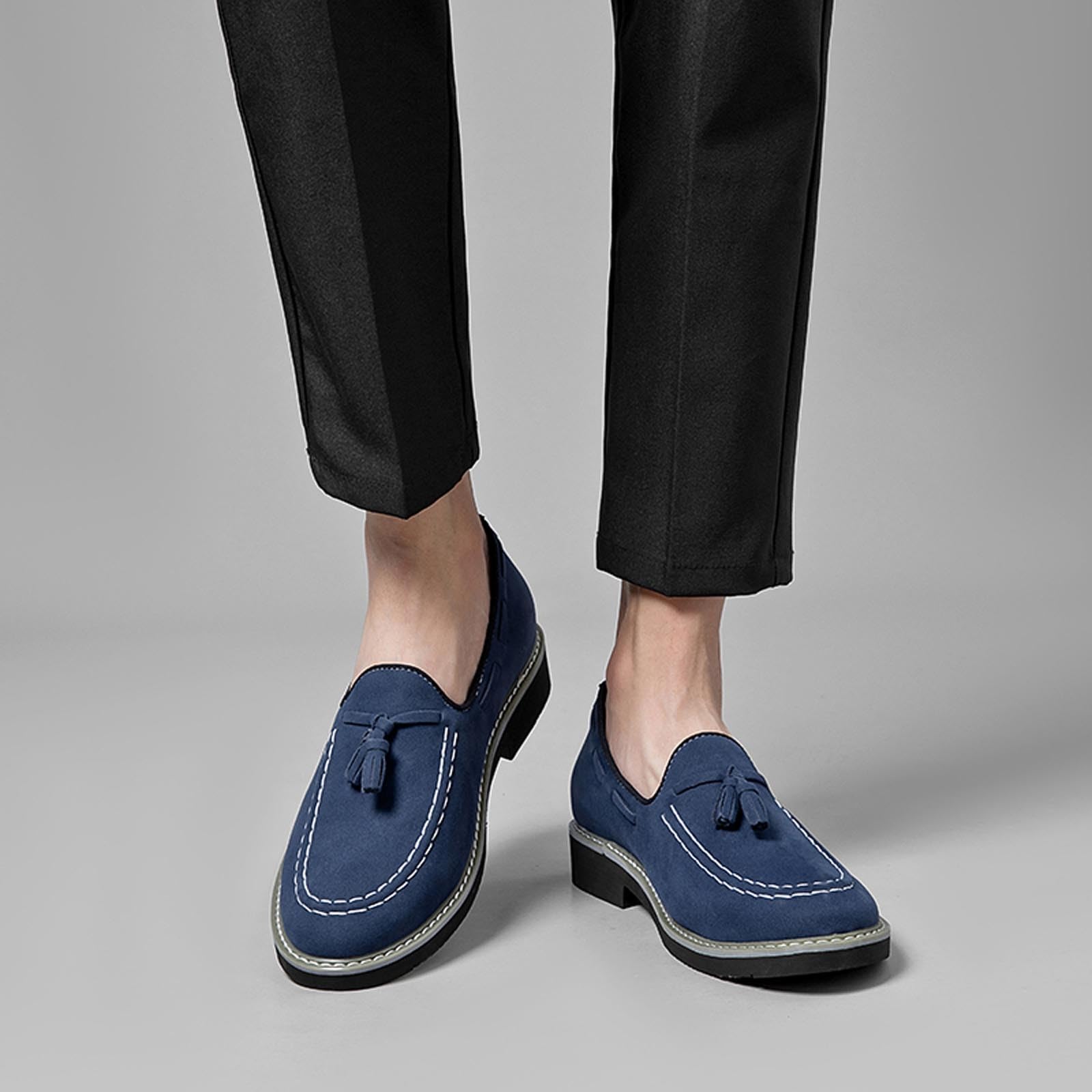 Mocasines para hombre negro terciopelo mocasín borlas piel sintética mocasines vintage boda vestido zapatos de barco diseño tradicional zapatillas de diseño tradicional zapatos para hombre