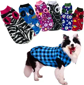 Kit Roupa para Cachorro Roupinha Pet de Frio Conforto Cães de Pequeno Médio Grande Porte (Femea, 01)