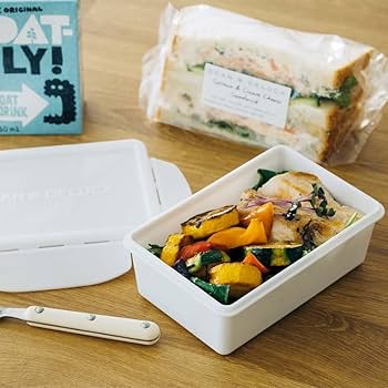 Amazon.com - Dean & Deluca Lunch Box, Small, White, 14.2 fl oz