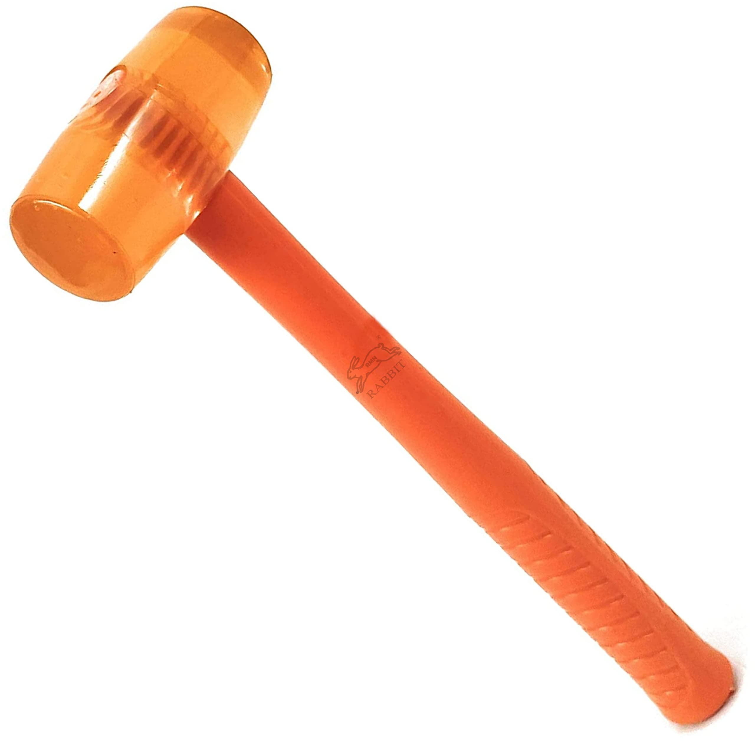 RABBIT® Rubber Mallet Hammer 1.5" Non-Marking Shock Absorbing Hammer and Non-Slip Comfortable Grip Handle Soft Face Hammer for Jewellery Making, Watchmaking, Leather Crafting, Metal Work, DIY 1