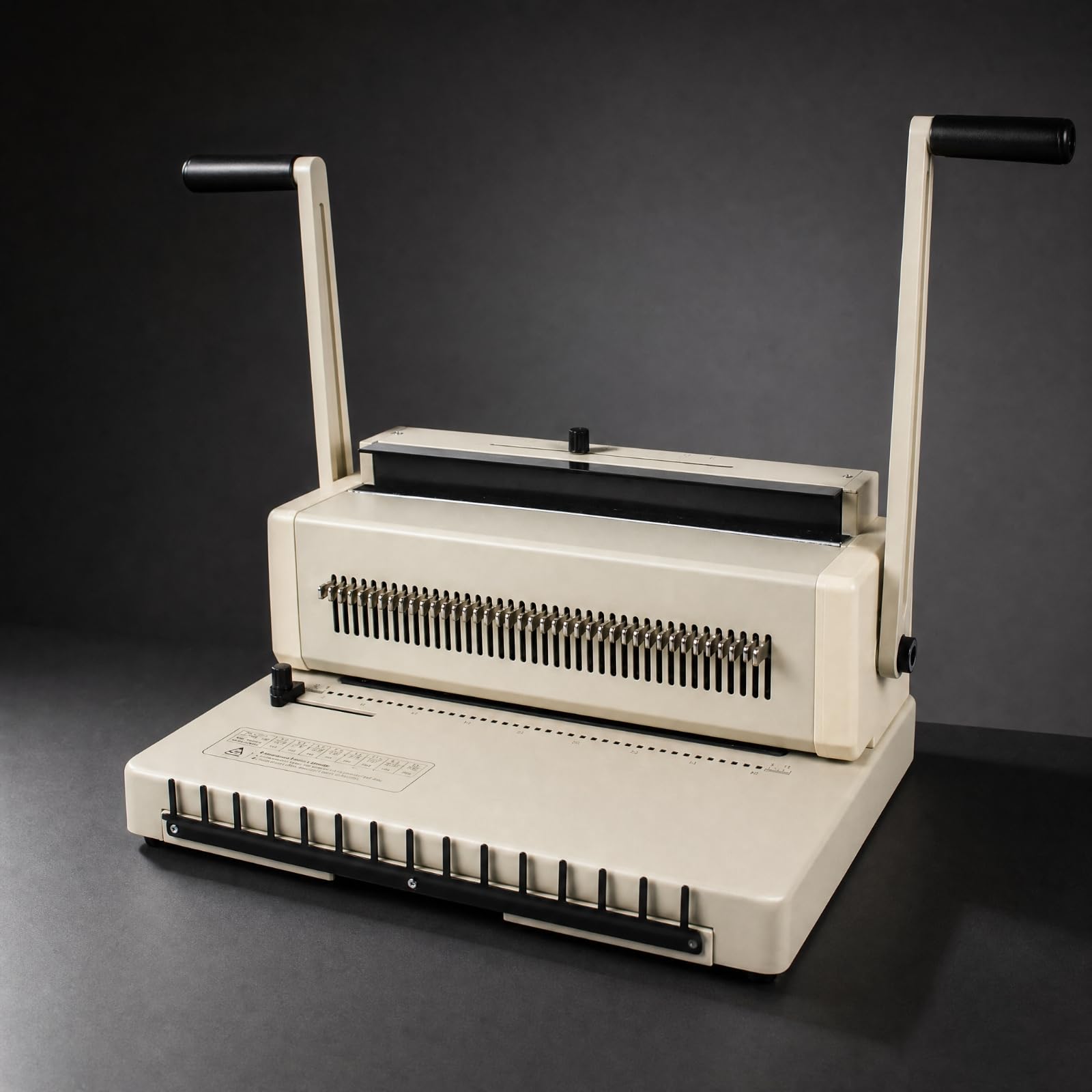 TISHITA Handbetriebene Loch- und Bindemaschine manuell Drahtbindegerät mit Metallkonstruktion professionell Papierlochmaschine für Büroangestellte, Heimarbeit,