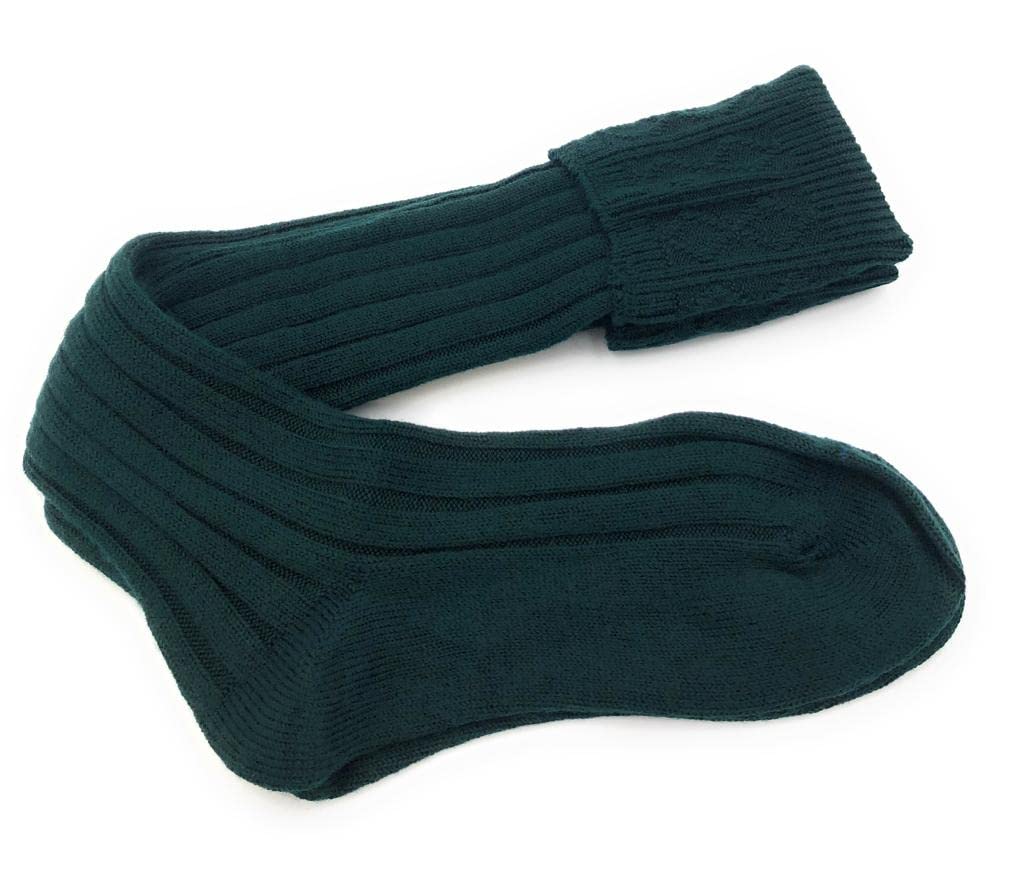 GenericMens Wool Kilt Hose Socks Made in Scotland Knee high traditional Scottish Occassions, Wedding, Kilt Walk, Leg Warmers Highland Wear