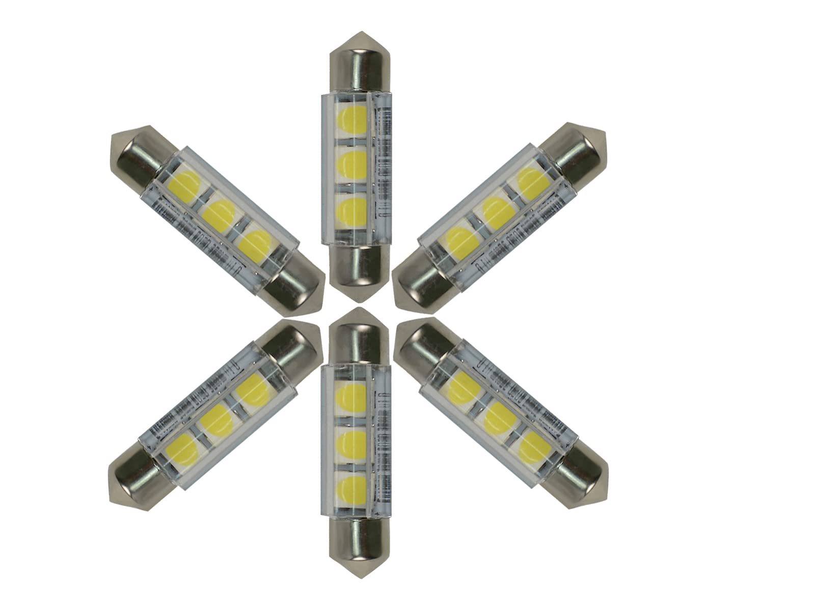 10pcs C5W T6 Festoon 28mm 31mm Led Bulb C10W LED 5050 - View #6