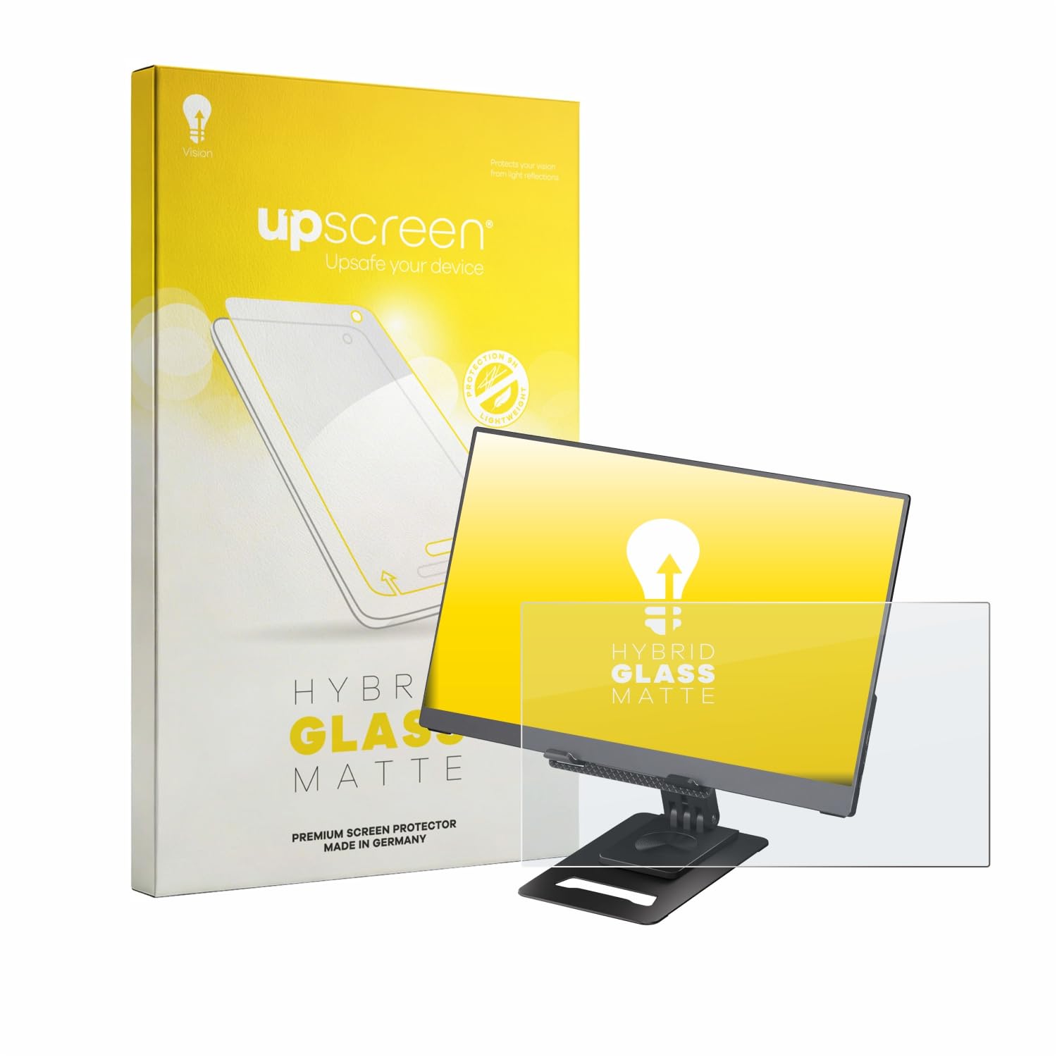 upscreen Lámina Cristales para Ingnok YN02D 15.6" | , Mate Protección Pantalla Made in Germany, Anti-Reflejos 9H Dureza Hybrid Tempered Glass