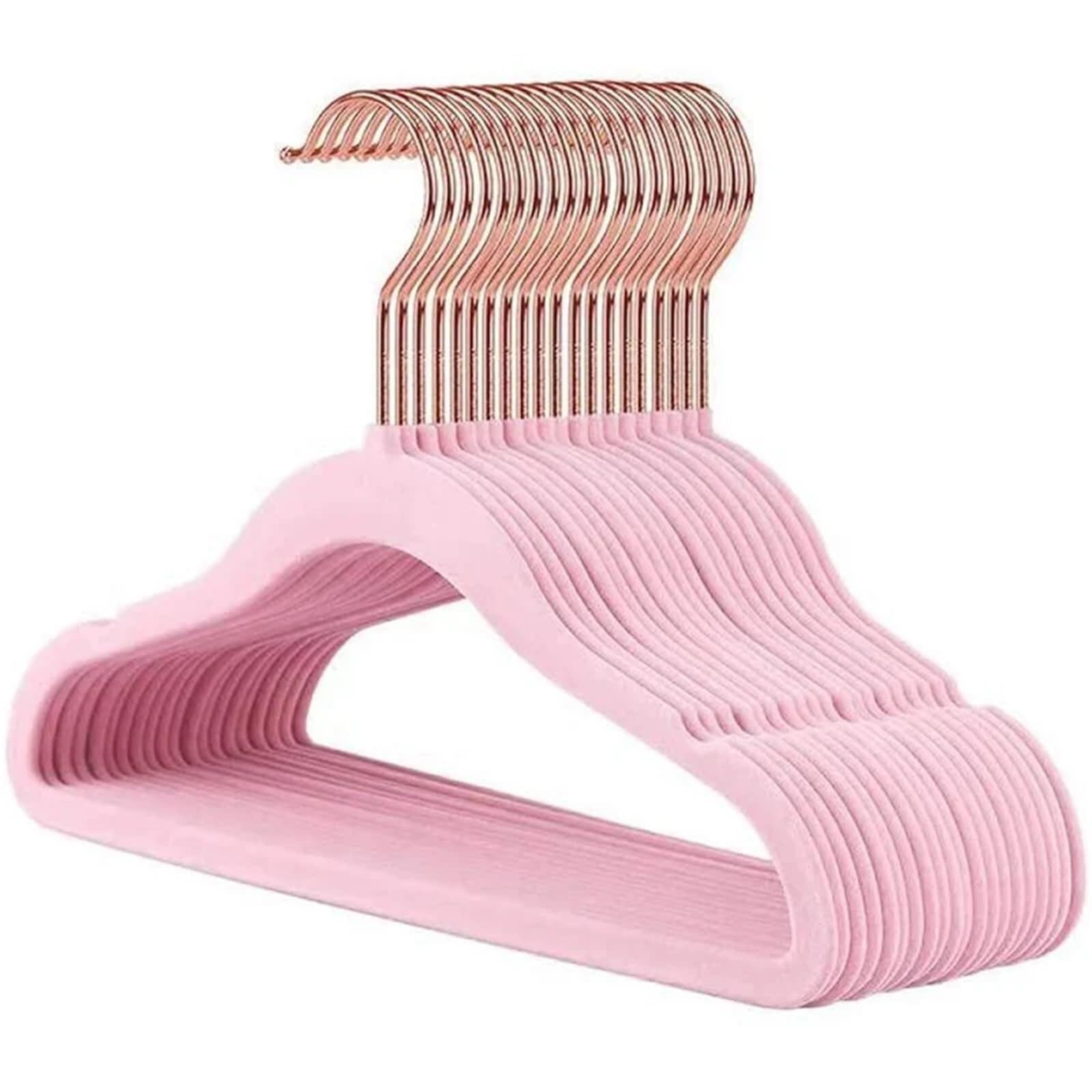 Velvet Hangers 10PCS Velvet Dryer Hanger 30CM Seamless Flocking Hook Dry And Wet Wardrobe Storage(M02)