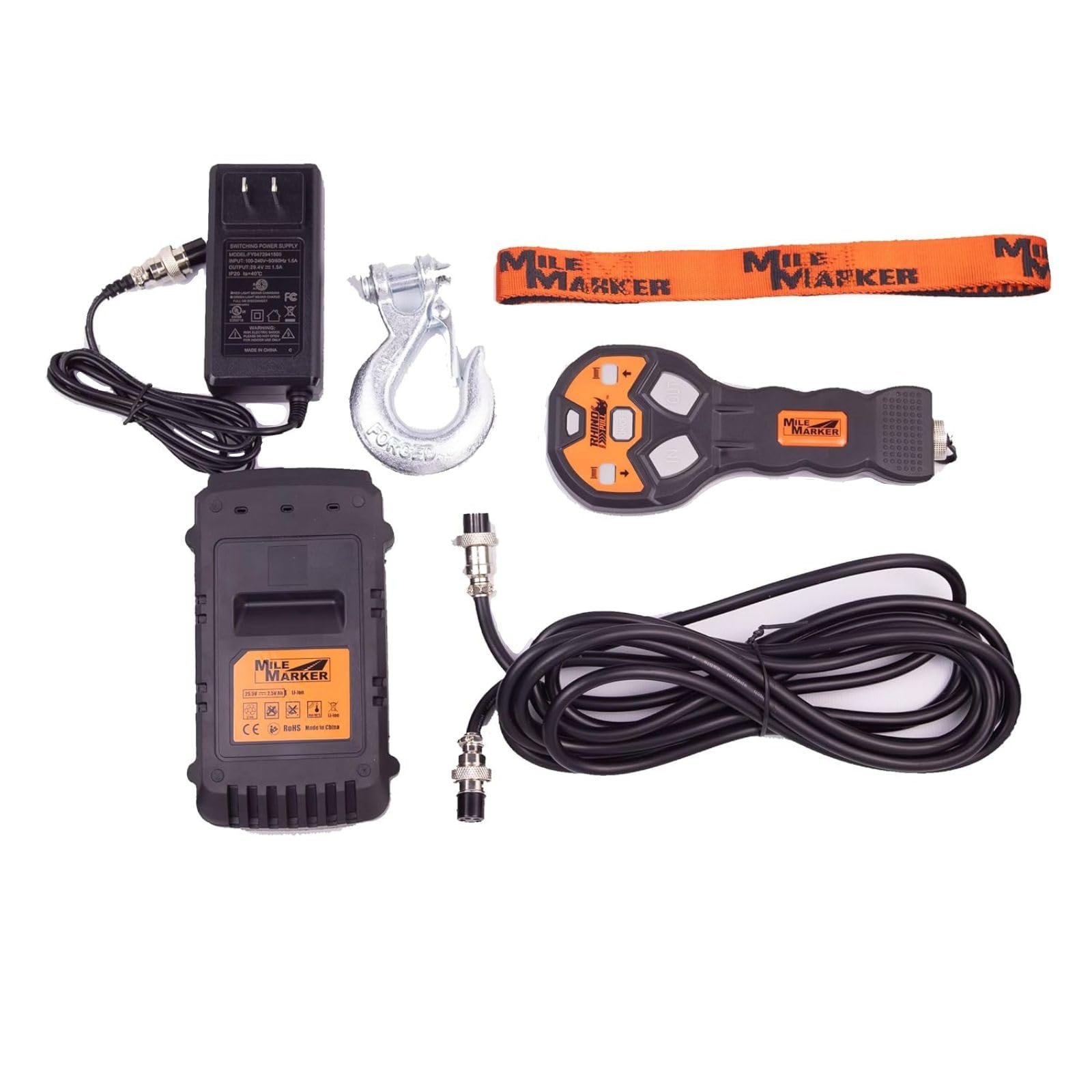 Amazon.co.jp: Mile Marker 71-1000 Rhino Pull 1000 ポータブル電動