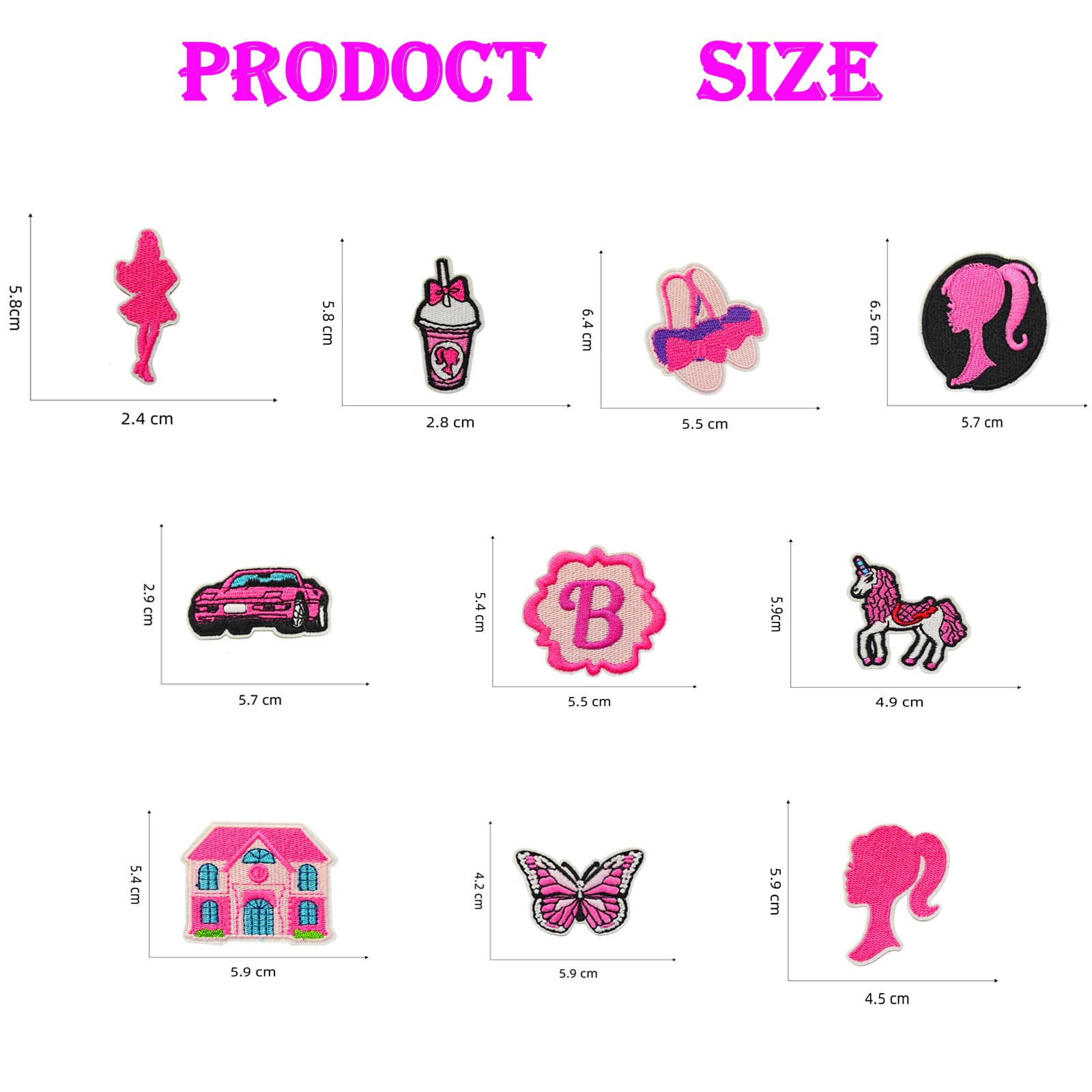 WuGU 20 stuks opstrijkpatches voor kinderen, strijkpatches, strijkplaatjes voor kleding, jassen, rugzakken, jeanspatches, repareer het gat, doe-het-zelf accessoires