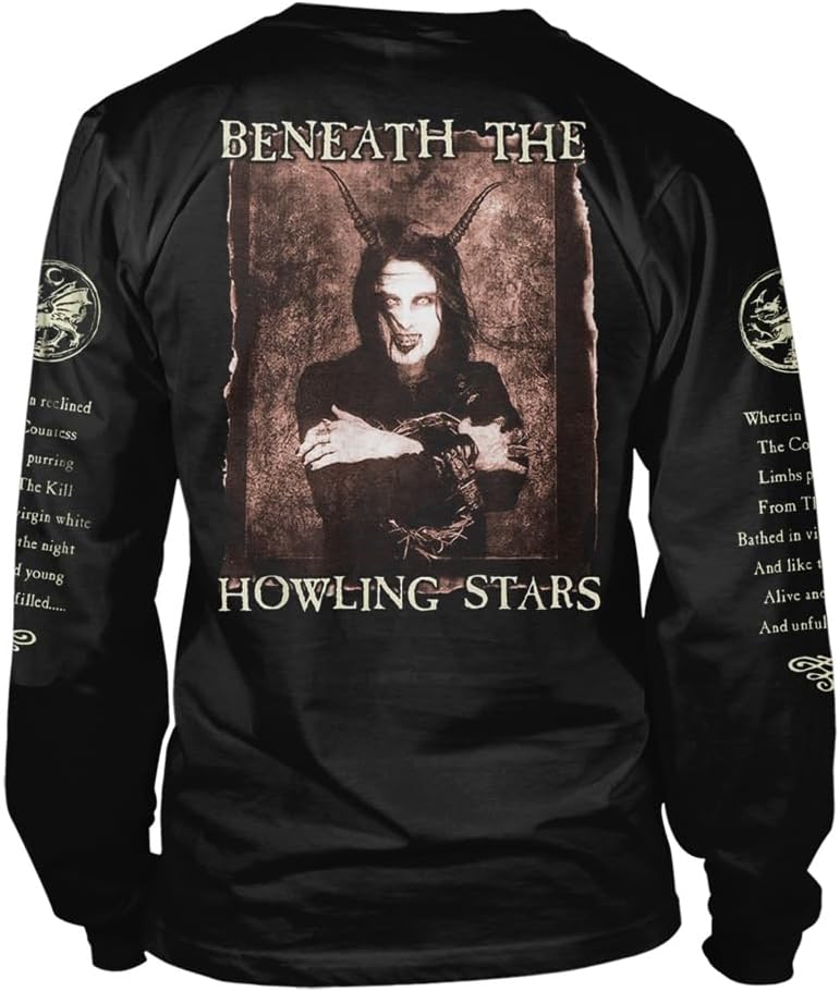Cradle of Filth Men's Cruelty and The Beast (2021) Long Sleeve Large Black