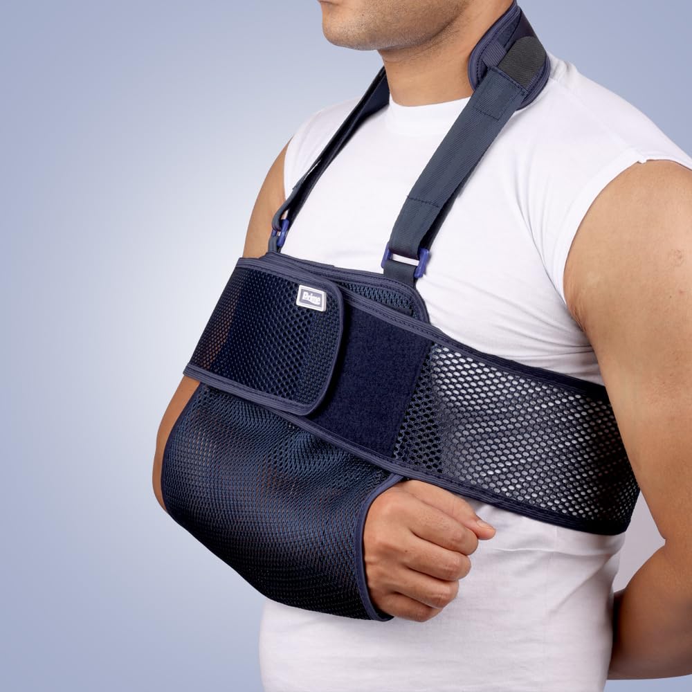 Prime Shoulder Immobilizer Support Brace | Arm Sling for Shoulder Pain, Dislocation, Fracture, Post-Surgery Recovery | Adjustable, Breathable Orthopedic Shoulder Immobilizer for Men & Women - Image 2 thumbnail