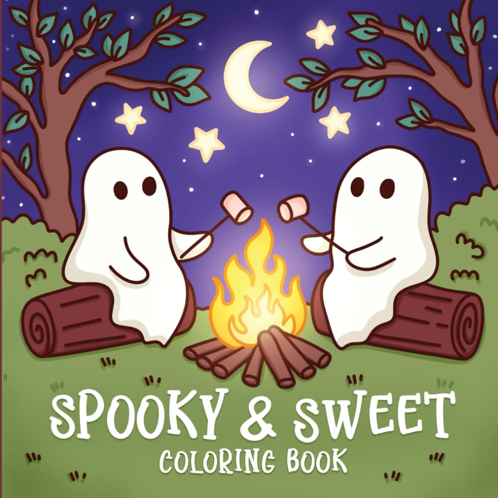 Spooky & Sweet: Coloring Book for Teens and Adults Featuring Cute Creepy Creatures