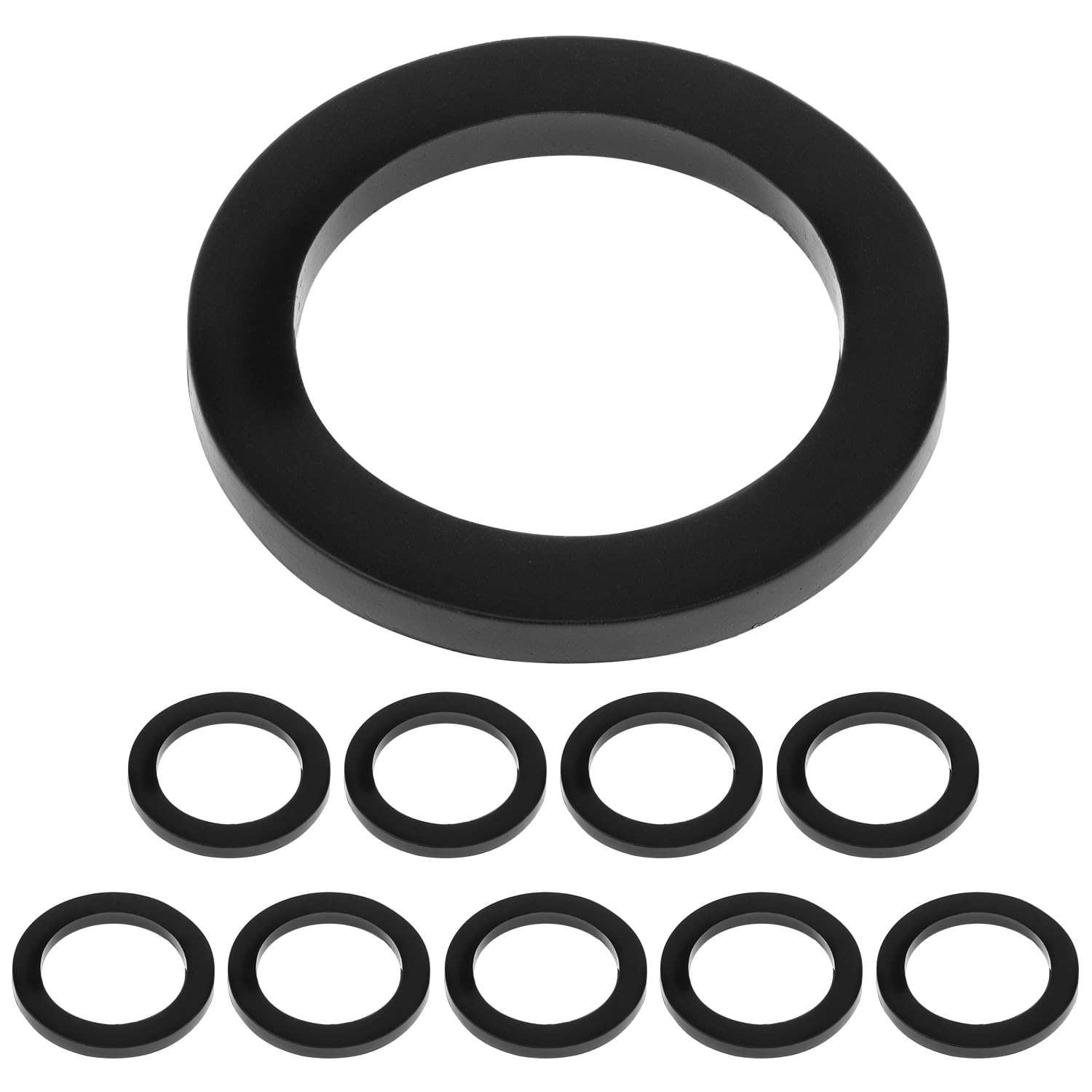 QWORK 2" Camlock Gasket Fitting - 10 Pack Rubber Cam Lock Hose Seal Washers for Female Cam and Groove Couplings