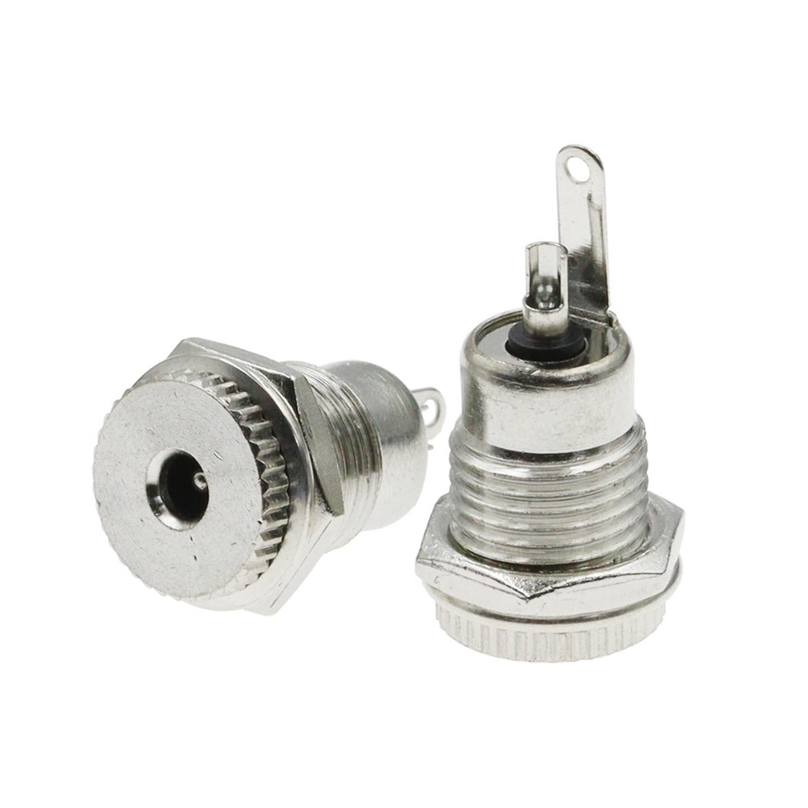 ICXLPMC 100PCS DC099 3.5mmx1.35mm DC Power Jack Socket Female Panel Connector metal 3.5 * 1.35mm