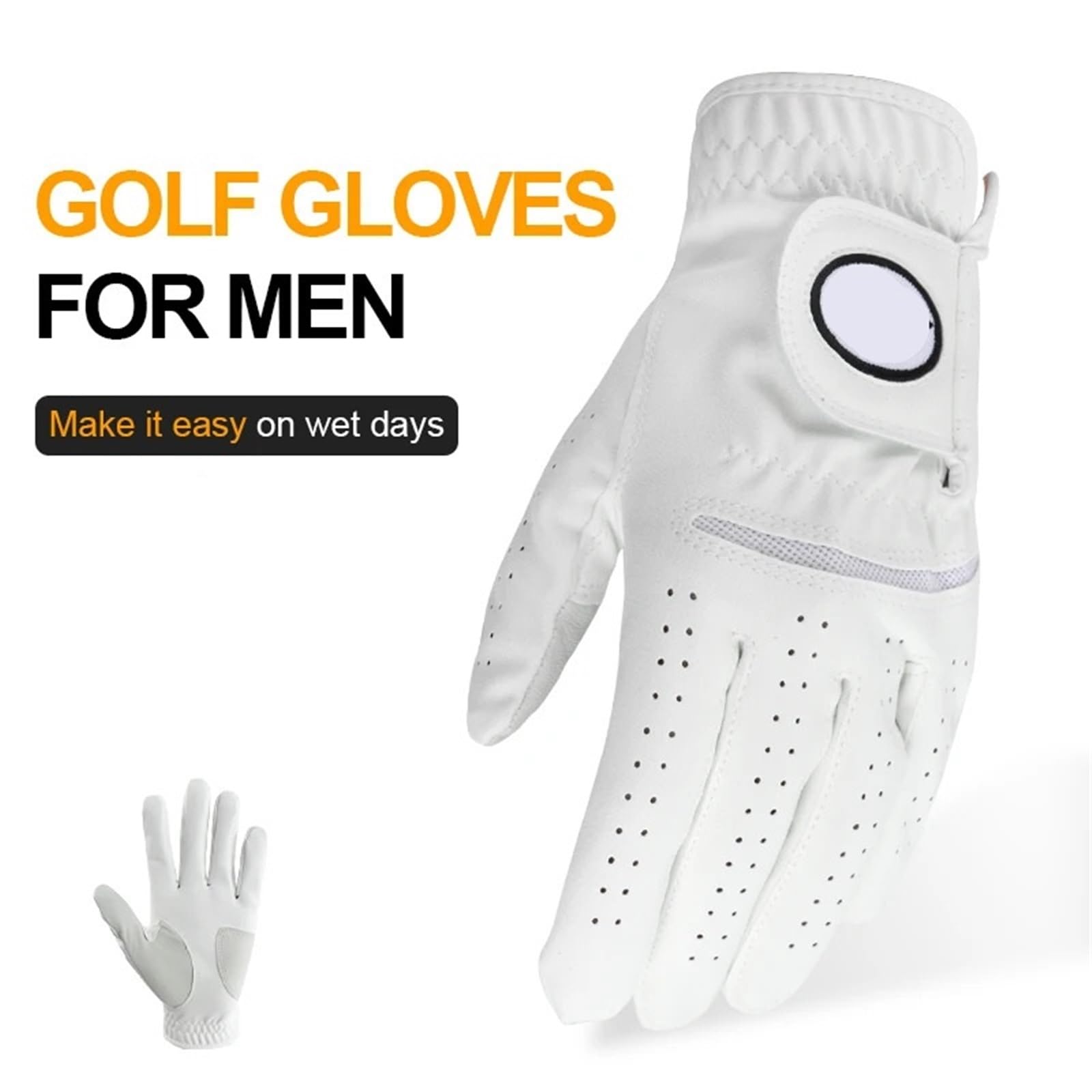 2PCS Golf Handschuhe Männer der Linken Hand Rechte Golfer männer Nicht-Slip All-Wetter Grip für Sport