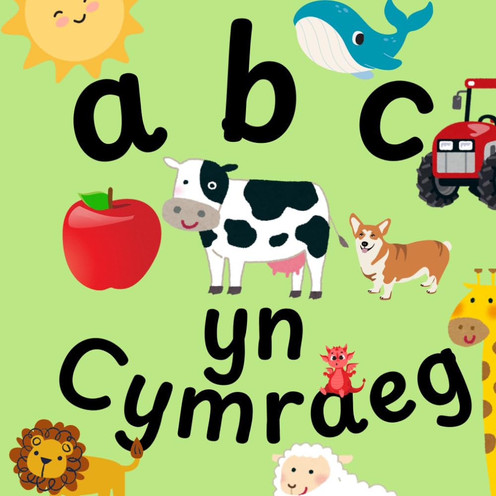 ABC yn Cymraeg: Welsh High Contrast ABC Book, Learn ABC, Ages 0-4, Visual development, Learn alphabet