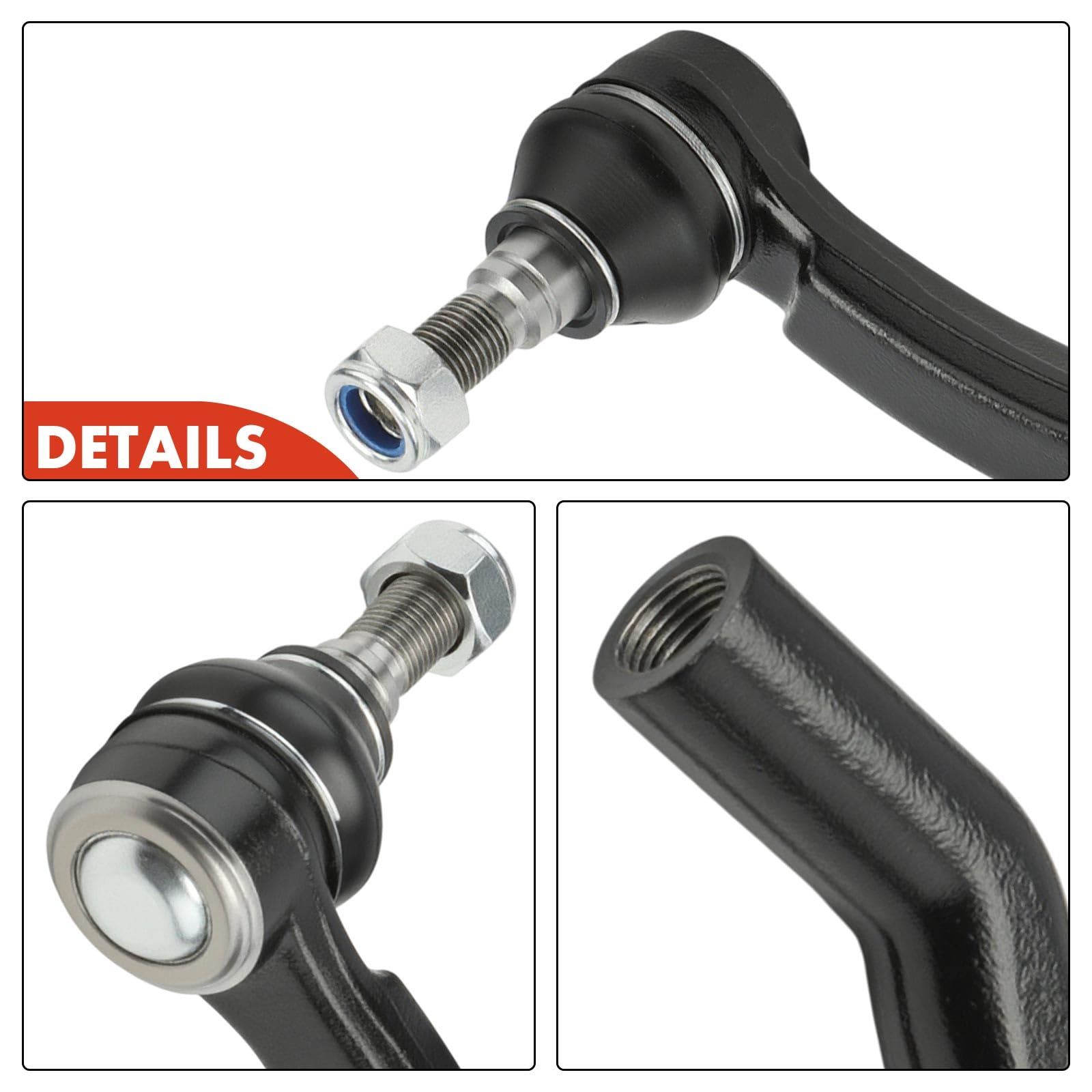 Frankberg 2x Testina barra di accoppiamento barra di accoppiamenton Anteriore Esterno Compatibile con Ducato Furgone 250 Ducato Bus 250 Boxer Bus Ducato Pianale/Telaio 250 Replace# 381777