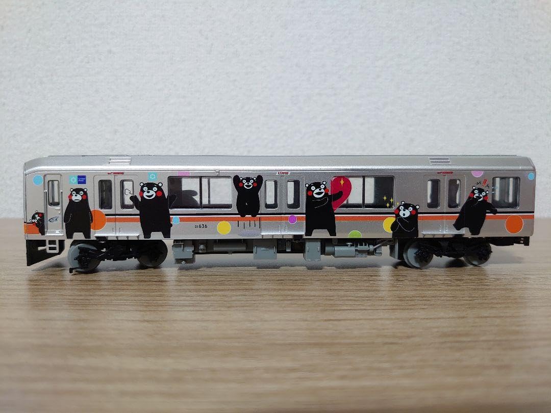 Amazon.co.jp: 熊本電気鉄道 HO くまモンのラッピング電車 01形銀色