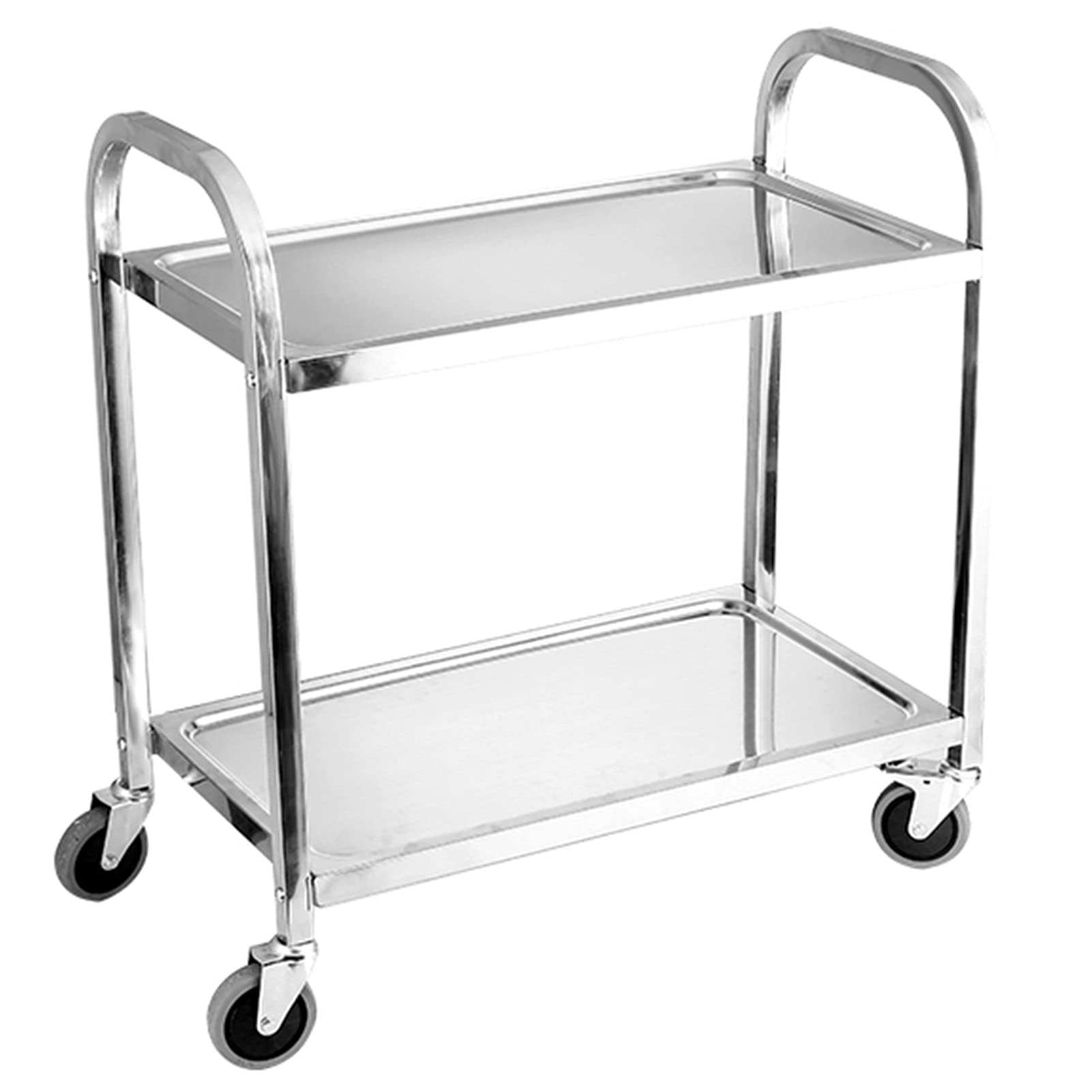 Carrello da cucina rimovibile in acciaio inox a 2/3 livelli con ruote Carrello da cucina per sala da pranzo e stoccaggio Carrello per alimenti da cucina nizer su ruote