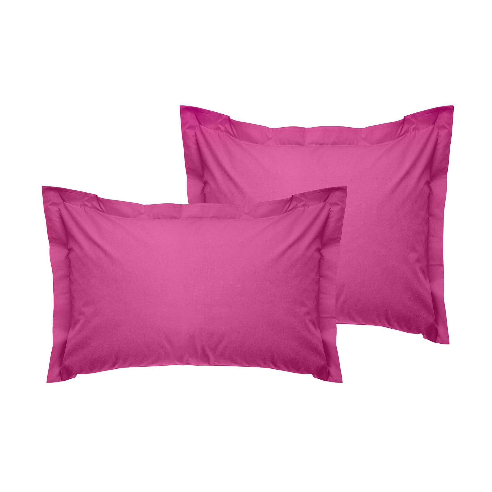 Nuit Des Rêves Dusty Pink Luxurious Oxford Pillowcase Set (2 Pieces), Dusty Rose, 80 X 80 + 5 Cm, 100% Cotton Ranforce, 155 Thread Count | Envelope Closure, Machine Washable At 30°C