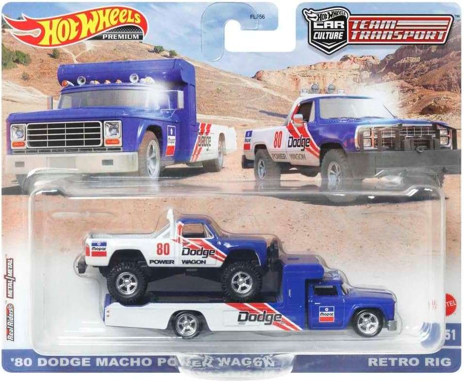 HotHot Wheels Team Transport '80 Dodge Macho Power Wagon