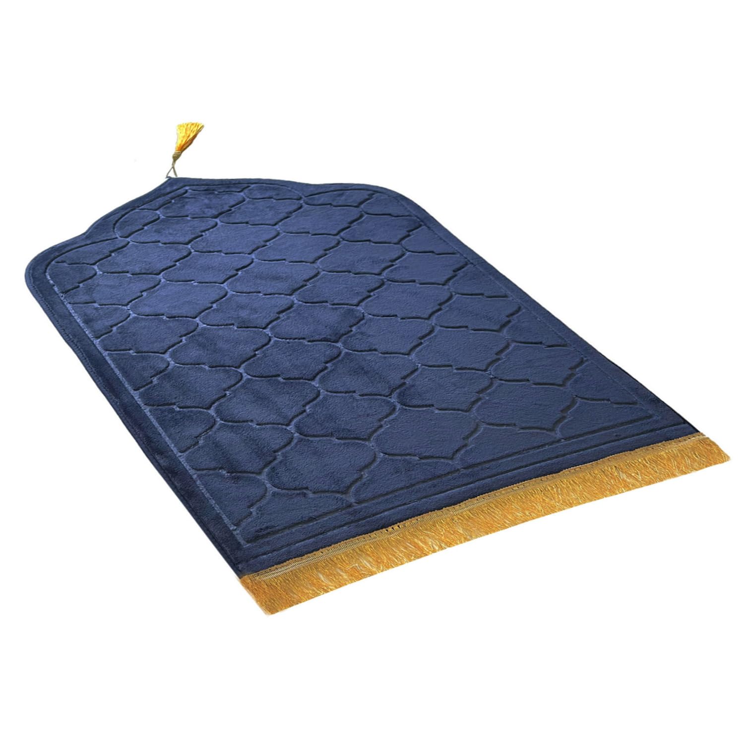 Prayer Rug Muslim Mat Islamic - Thickening Sponge Muslim Rug for Men Women Eid Travel Ramadan, Soft Luxury Great for Knees and Forehead (Grayish Blue