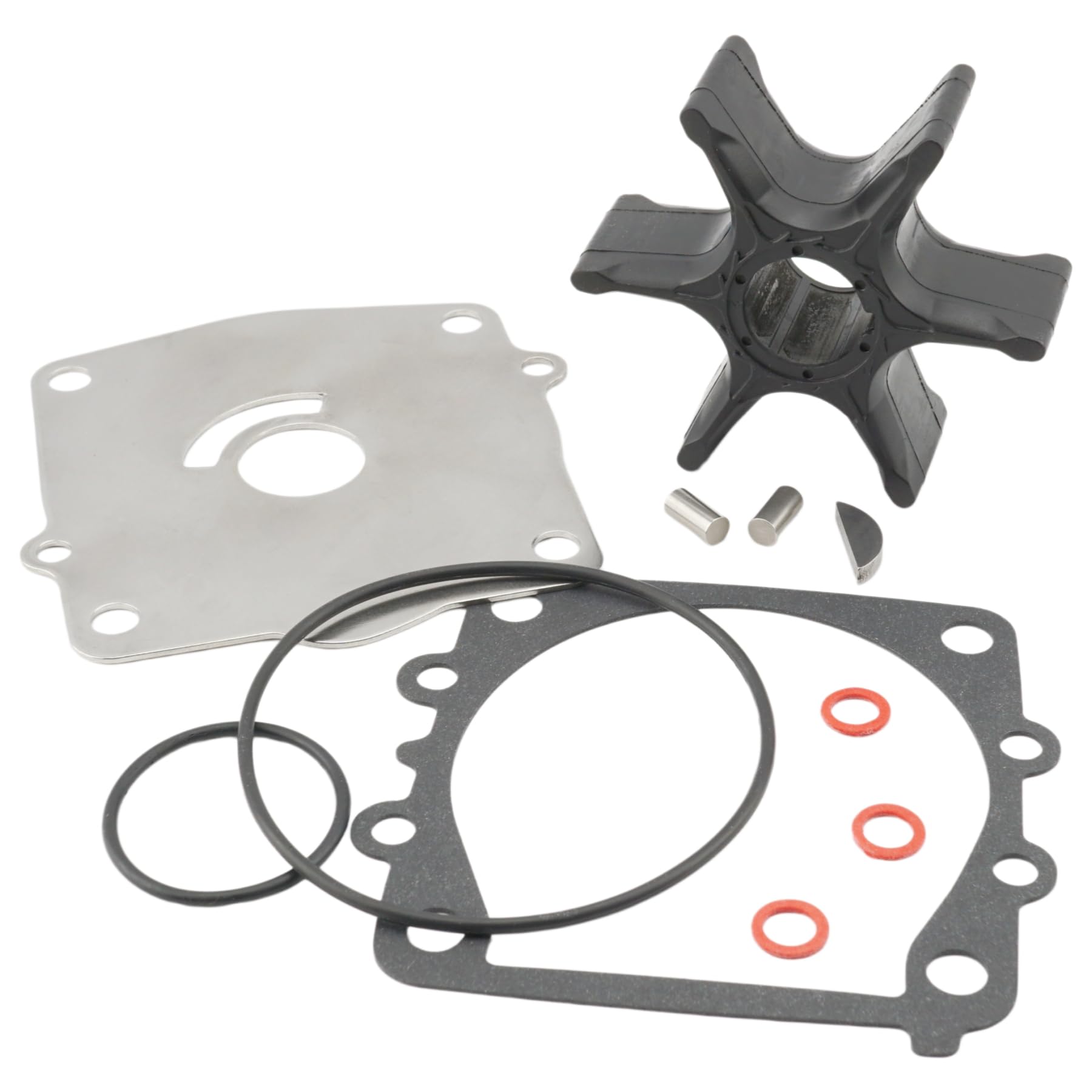 6E5-44352-01 Outboard Impeller Service Kit Compatible with Yamaha Marine 115 130 HP 2 Stroke Model Motors Water Pump 6E5-W0078-A1 6E5-W0078-00 โ image 1