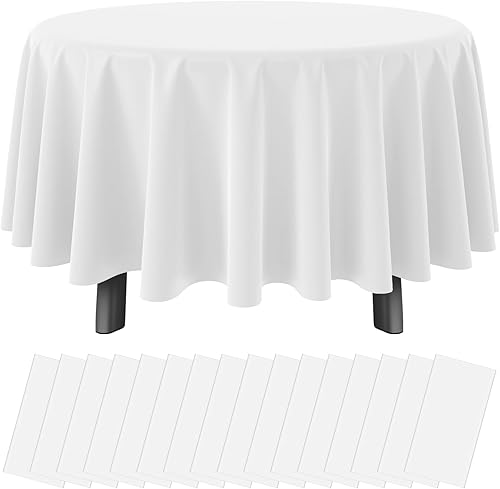 Miniatura 60 de Paquete de 16 manteles de plástico verde para mesas rectangulares, manteles decorativos desechables verdes de alta calidad para fiestas, manteles