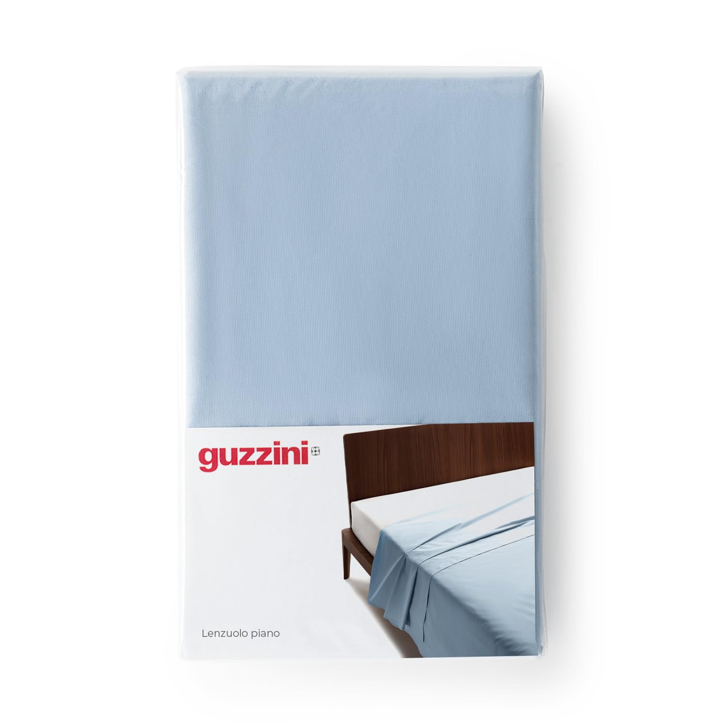 GUZZINI Classic - Lenzuola Una Piazza e Mezza Cotone 180x280 100% Percalle Certificato OekoTex Fresco e Traspirante, Lenzuolo Una Piazza e Mezza Piano Sopra per Biancheria da Letto Morbida Resistente