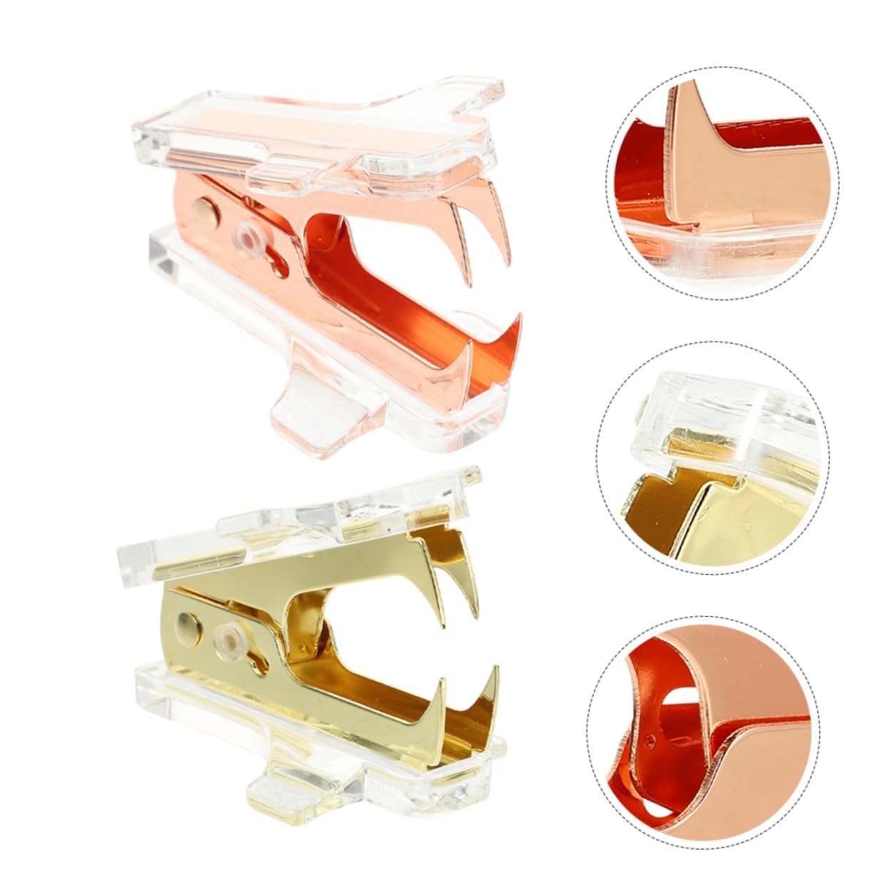 DOITOOL 4 Set Strumento Levapunti Mini E Rimozione Graffette Portatile Per Ufficio E Scuola Design E Maneggevole Aiuto Per Insegnanti E Colleghi 2 Pezzi * 4