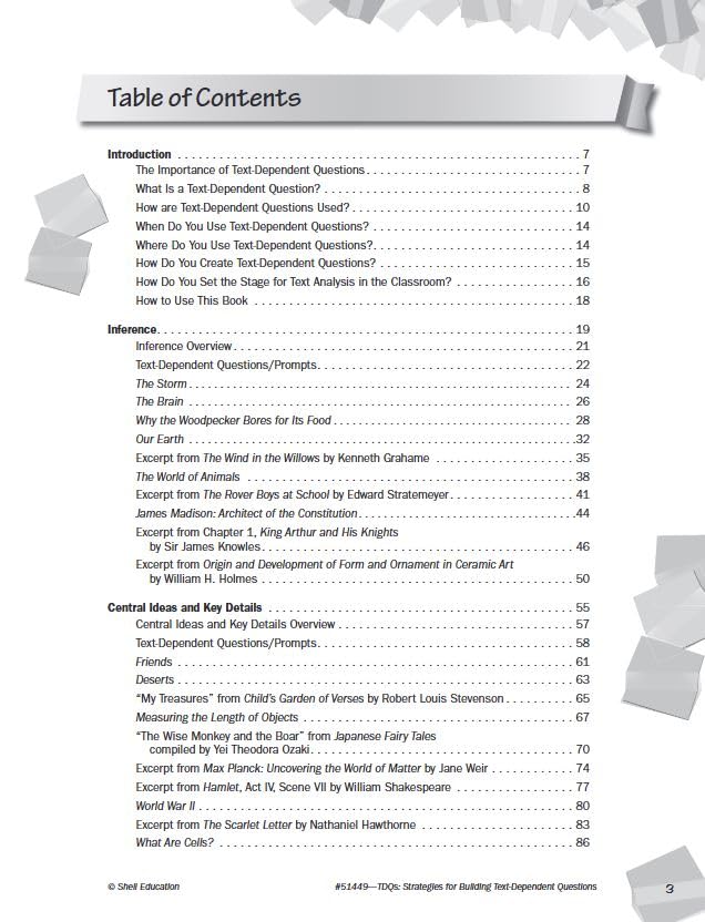 TDQs: Strategies for Building Text-Dependent Questions (Professional Resources) - Image 3