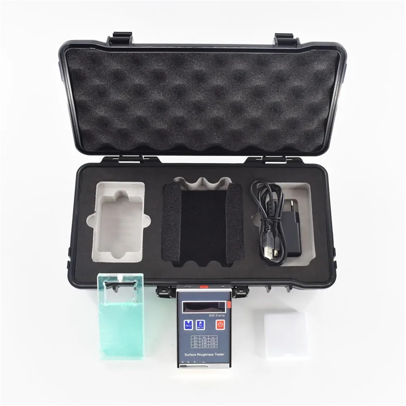 Dispositivo de medición de superficie, Probador digital de rugosidad superficies NDT110 Medidor metálicas y no Ra: 0,01~15.000 μm Rz:,1 50
