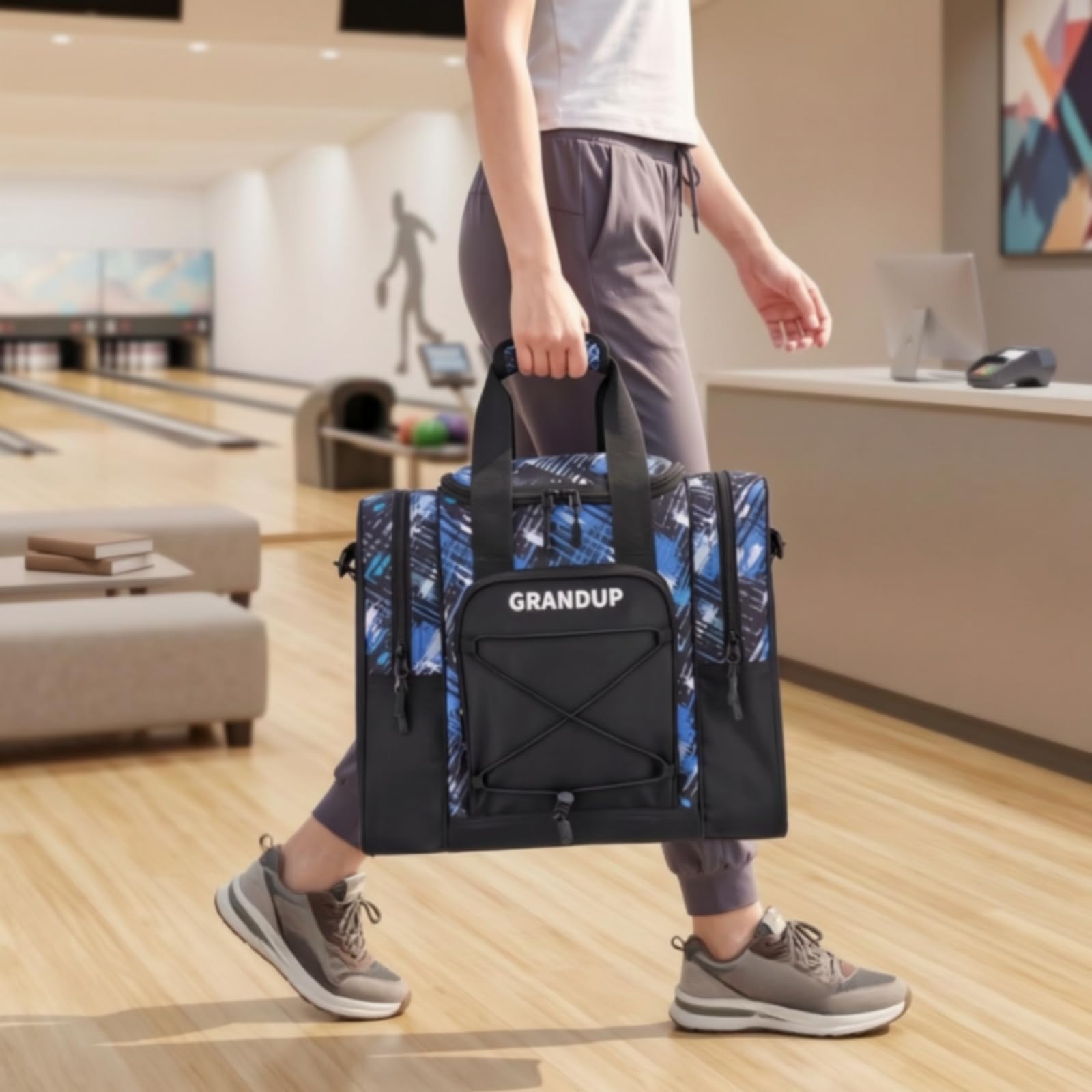 Qianly Bolsa Bowling Resisn Bolsa Bola portiva con Bolsillos Larales Ligera tín Bola portiva para Competiciones