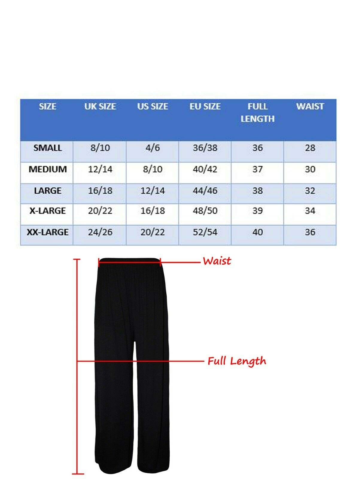 Papaval Palazzo Pantalon large évasé pour femme