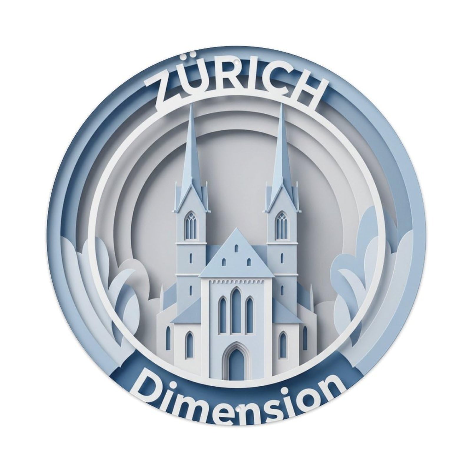 Fqnyr Style Metal Tin Sign Vintage Travel Zurich Switzerland Focus