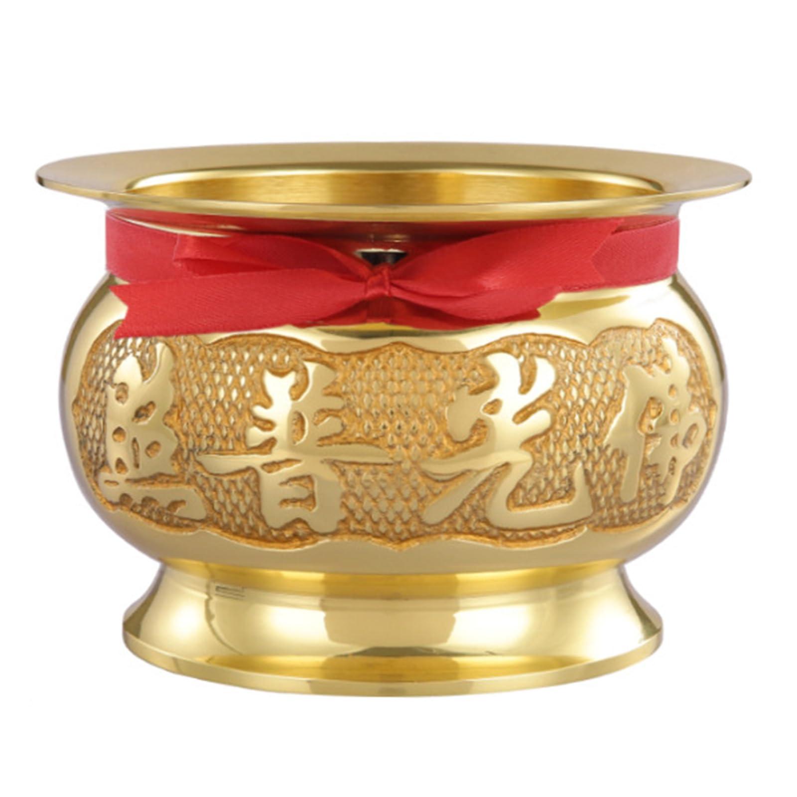 Xinsheinelry Brass Incenses Burners Chinese Decors Temple Censers Meditations Offering Bowl Table Decors Holder for Buddhas Brass Burners