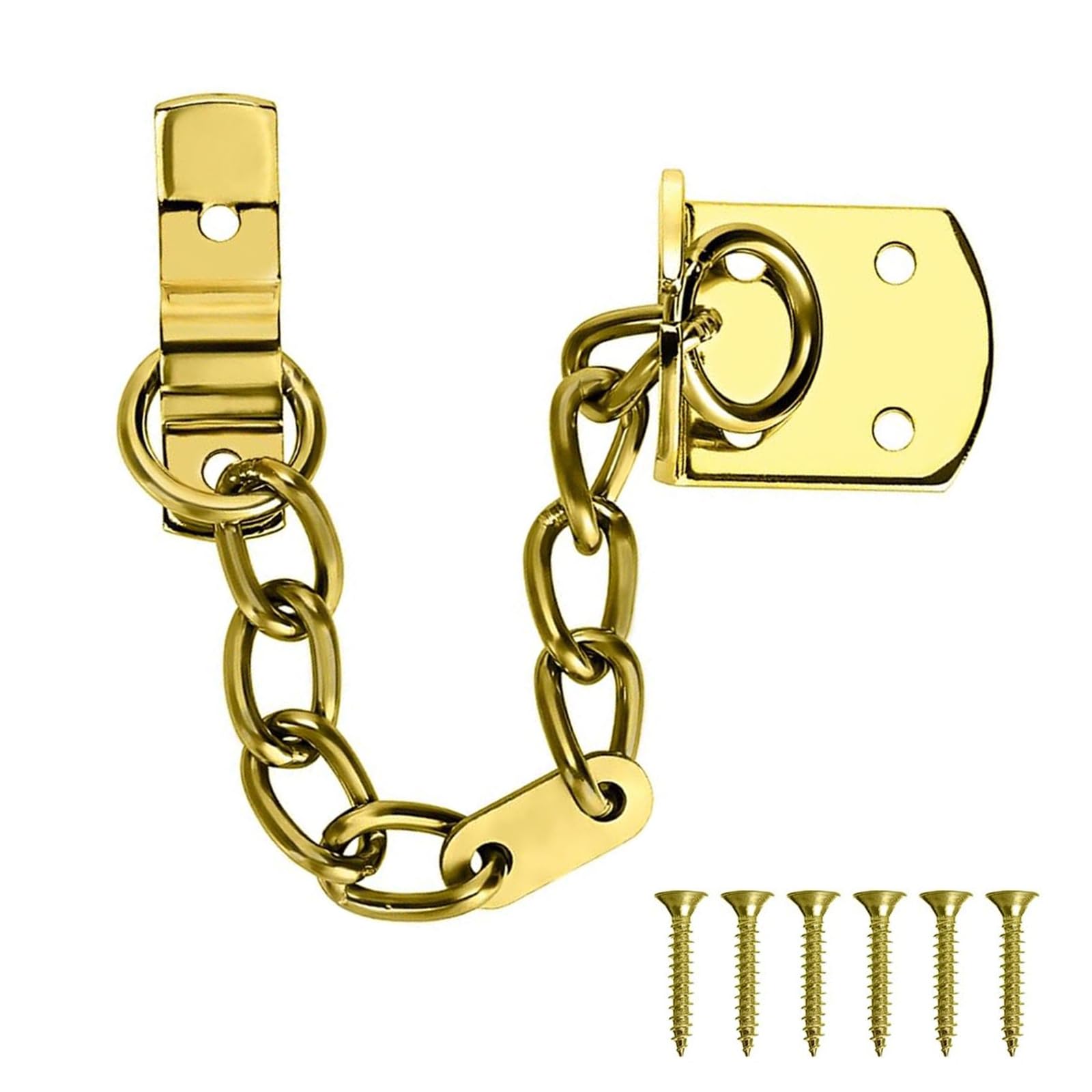 GIONAR Door Chain Polished Brass