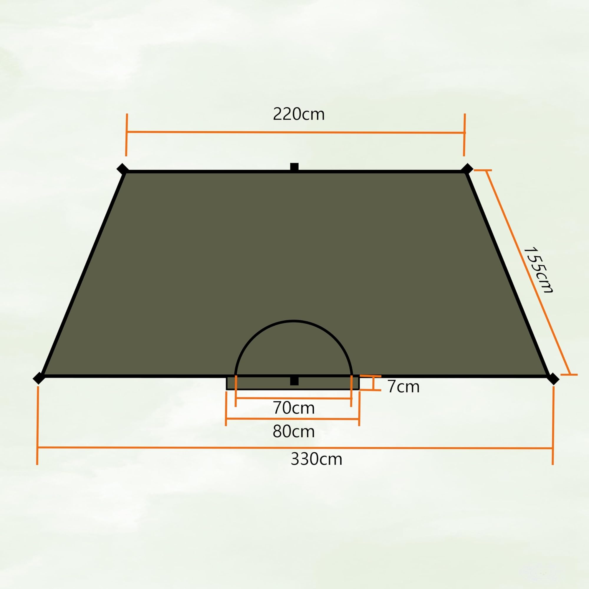 Onewind Survival Shelter, Ultraleicht Notüberlebensunterkunft, Regenfest Winddicht für Camping, Wandern und Backpacking