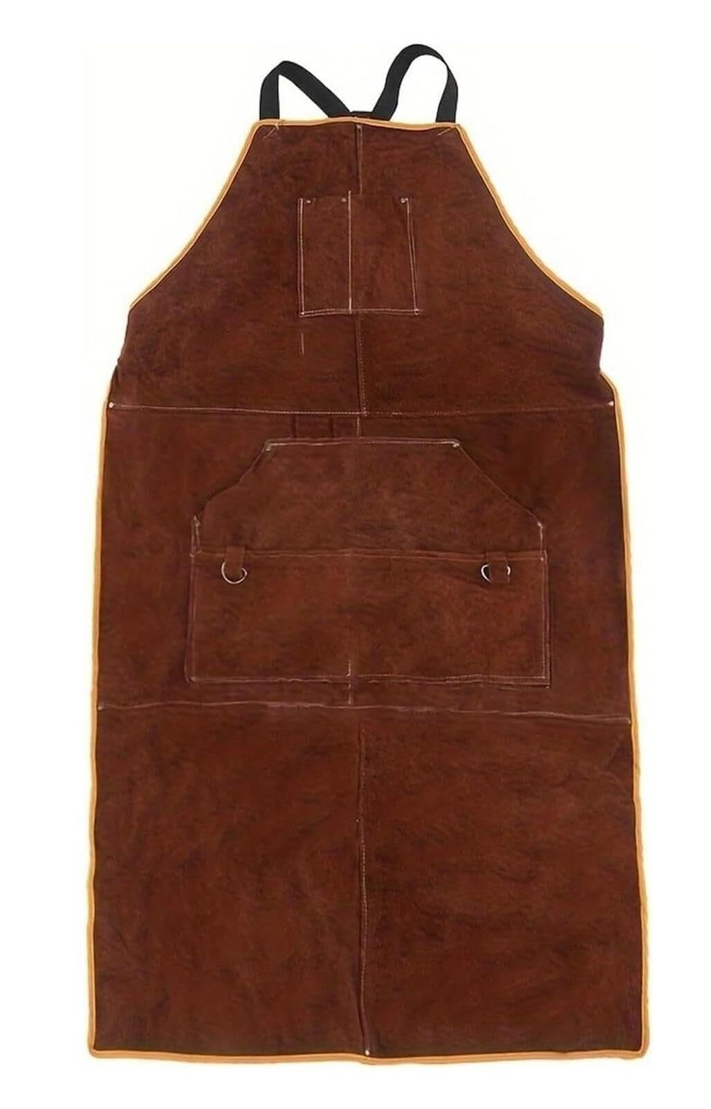 Grembiule da saldatura in PU sintetico resistente, dimensioni 23,6 x 41,3 pollici con tasche for saldatura, lavorazione del legno e artigianato vario