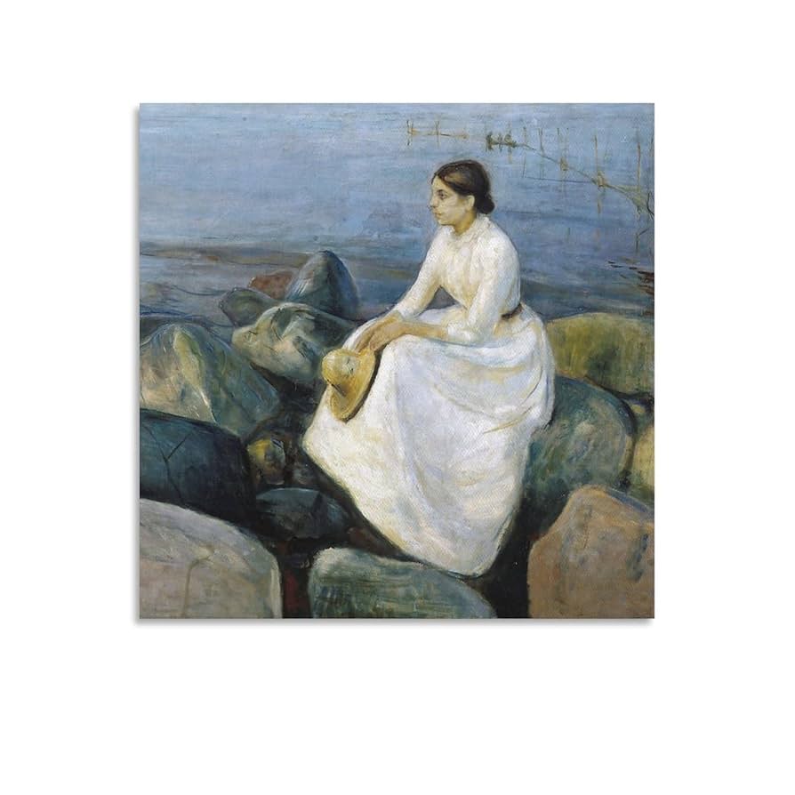 バルコニーでの朝食　アントン・モルナー リトグラフ 版画　美術品　ア-ト バルコニーでの朝食 アントン・モルナー リトグラフ 版画 美術品