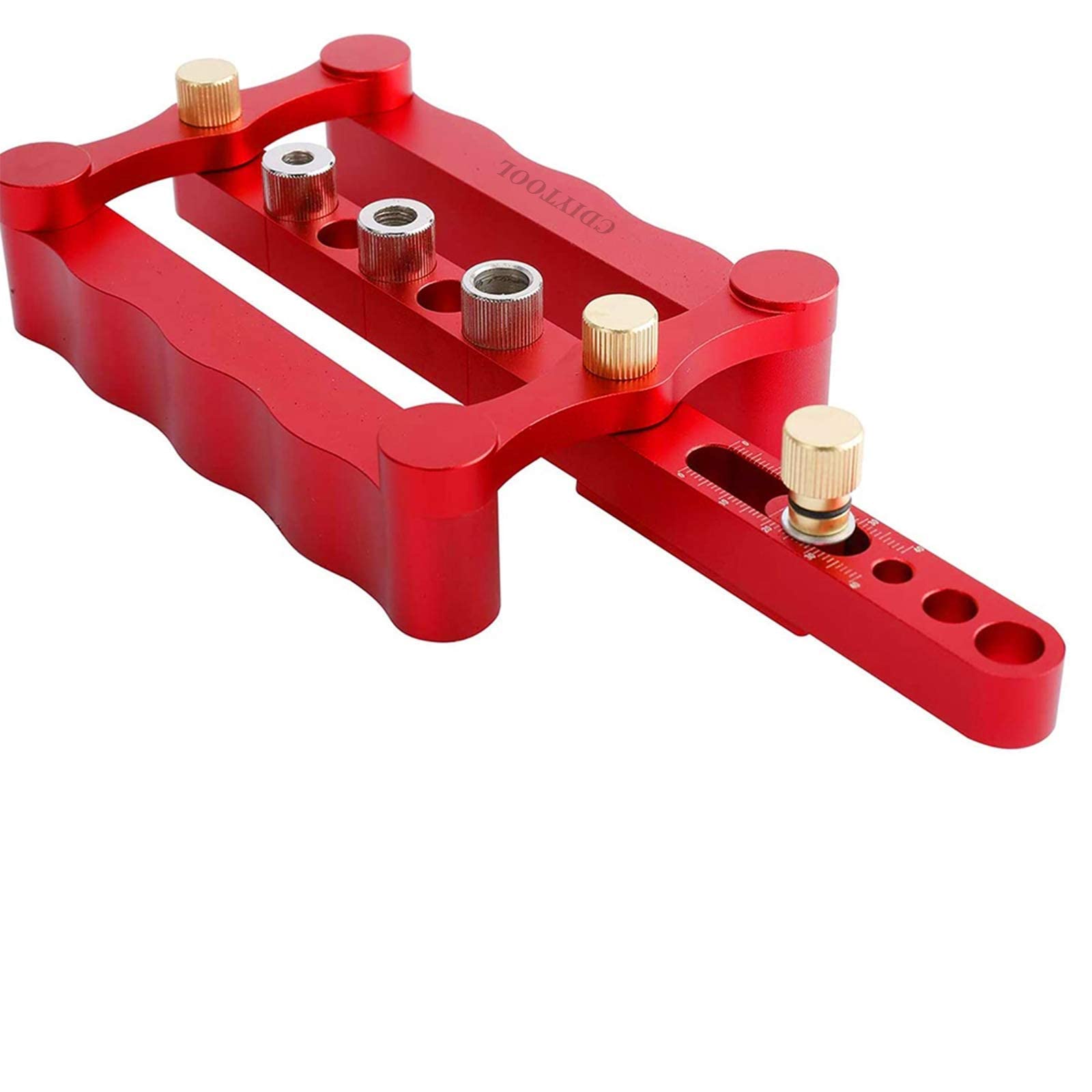 CDIYTOOL Selbstzentrierendes Dübelschablonen Set, 6/8/10mm, Holzdübel Bohrvorrichtung, Holzbearbeitung,Positionierer,Werkzeug, Bohrvorrichtung, Holzdübellocher, Lokalisierer, Tischlerwerkzeuge, 13pcs