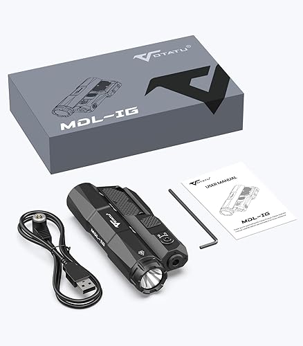 Miniatura 7 de VOTATU MDL-IG - Linterna táctica láser de 3000 lúmenes para rifle, láser verdeluzinfrarrojos, interruptor de almohadilla de presión integrado,