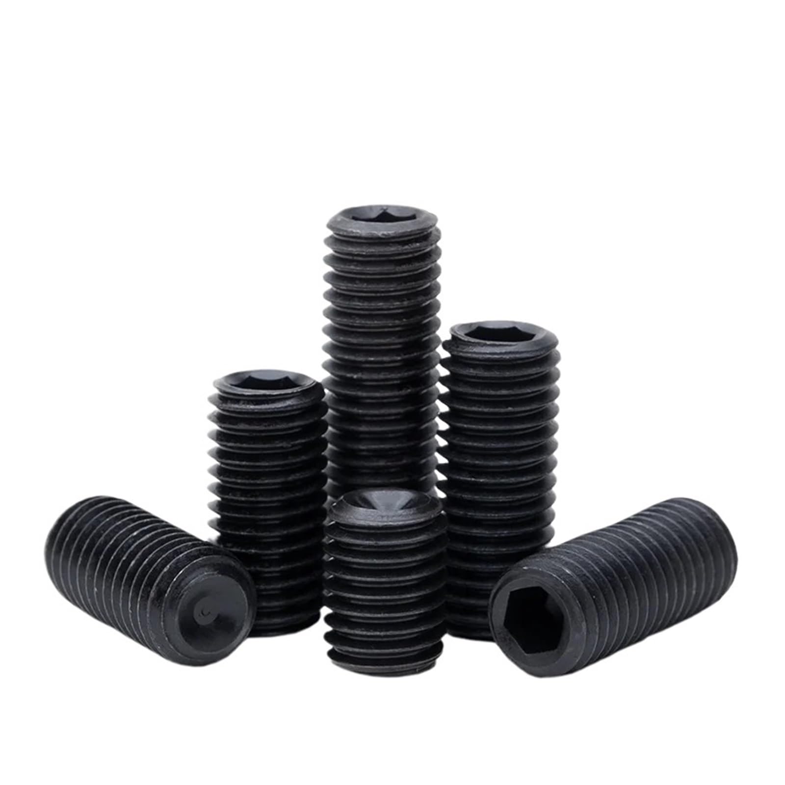 Tornillo De Fijación Grado 12,9, M20, M24, Acero Al Carbono Negro, Tornillos Extremo Cóncavo, Hexagonal, 1 Ud(75mm,M24-1pcs)