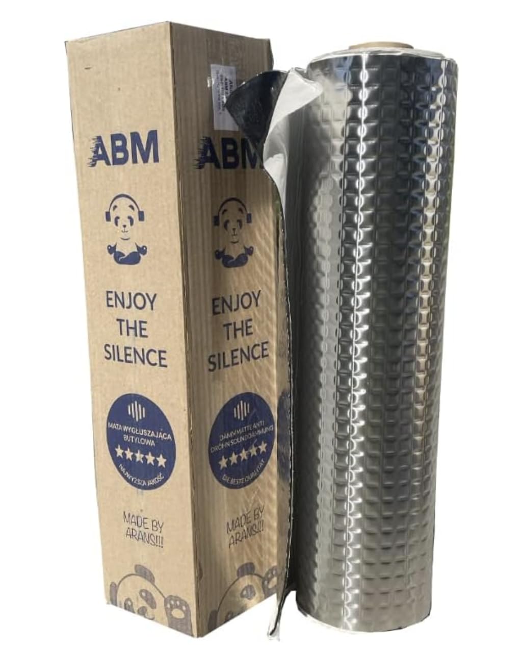 ABM Alubutyl 2,5 mm 50 cm x 400 cm = 2 m² Tapis isolant autocollant, tapis anti-battement, isolation voiture