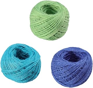 FAVOMOTO 3 Pcs Cotton Cord Macramé Cord Burlap Rope Cotton Macrame Cord Thick Macrame Cord Macrame Materials Crafts Cotton Rope Supplies Rope String Garden Twine Jute Manual Macrame Twine