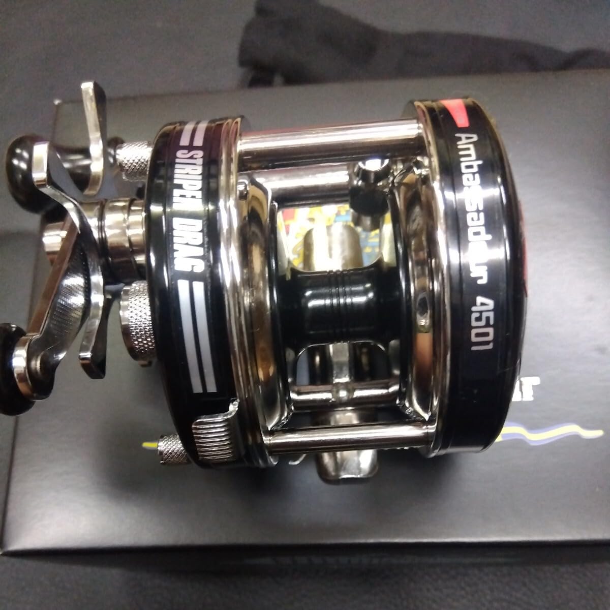 AbuGarcia - アブガルシア　アンバサダー4501 ストライパー ブラック左 アブガルシア アンバサダー 4501 ストライパー ブラック 左
