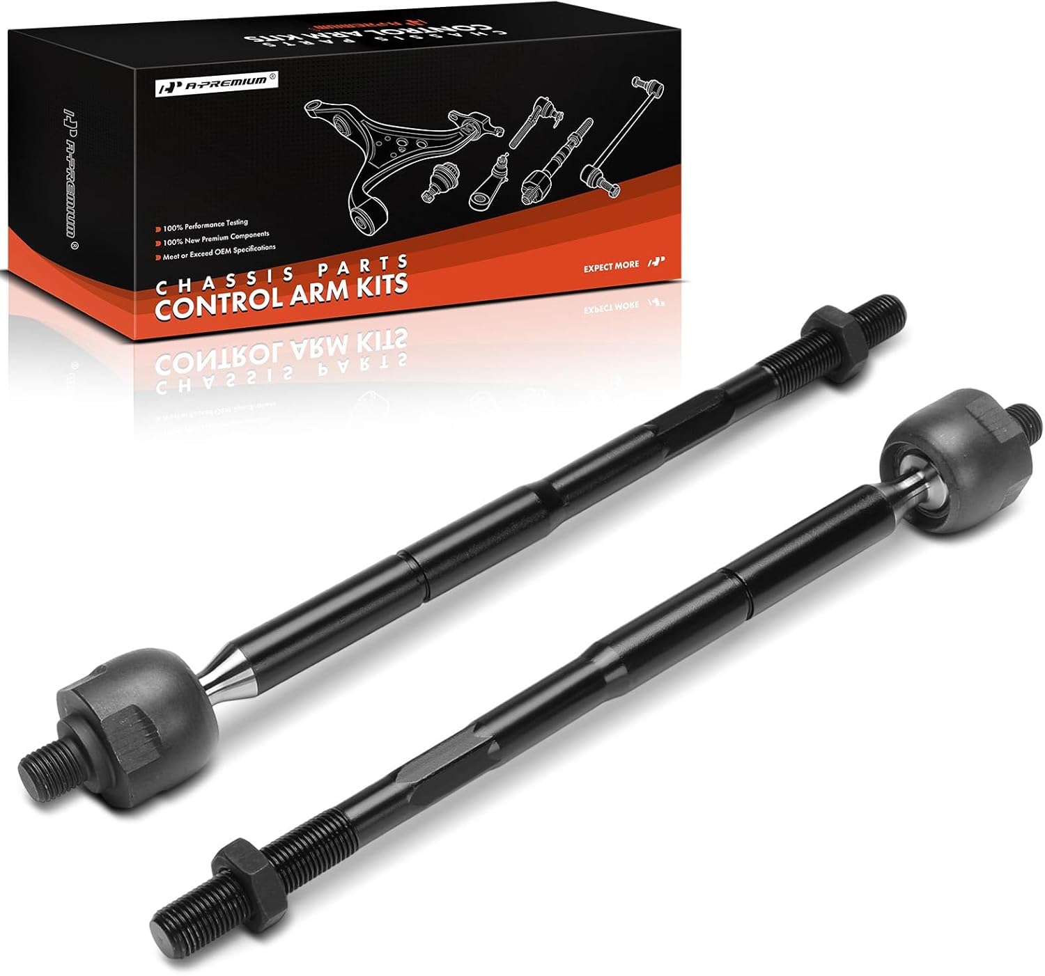 A-Premium 2 x Front Inner Tie Rod Ends, Compatible with Jeep MP Series Compass 2017 2018 2019 2020 2021