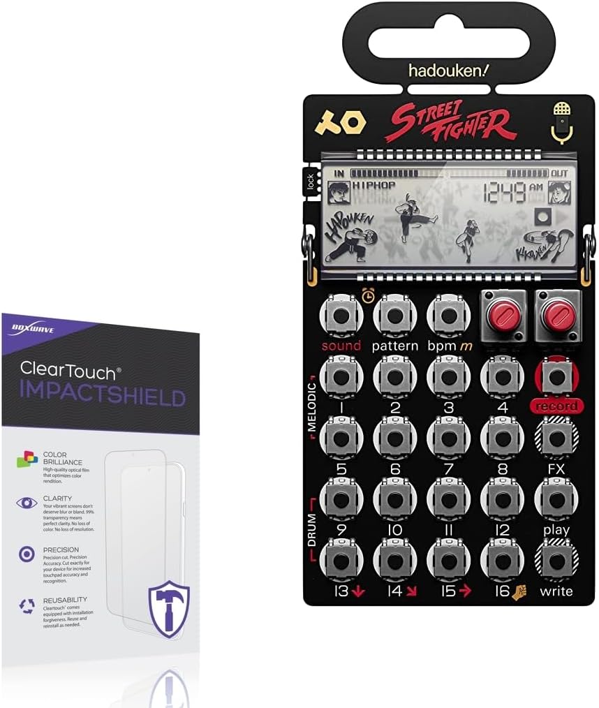 BoxWave Screen Protector Compatible with Teenage Engineering Pocket Operator (PO-133 K.O. II) - ClearTouch ImpactShield (2-Pack), Impenetrable Screen Protector Flexible Film