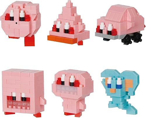 nanoblock - Kirby - Kirby y la tierra olvidada (juego completo de caja ciega), kit de construcción de la serie mininano