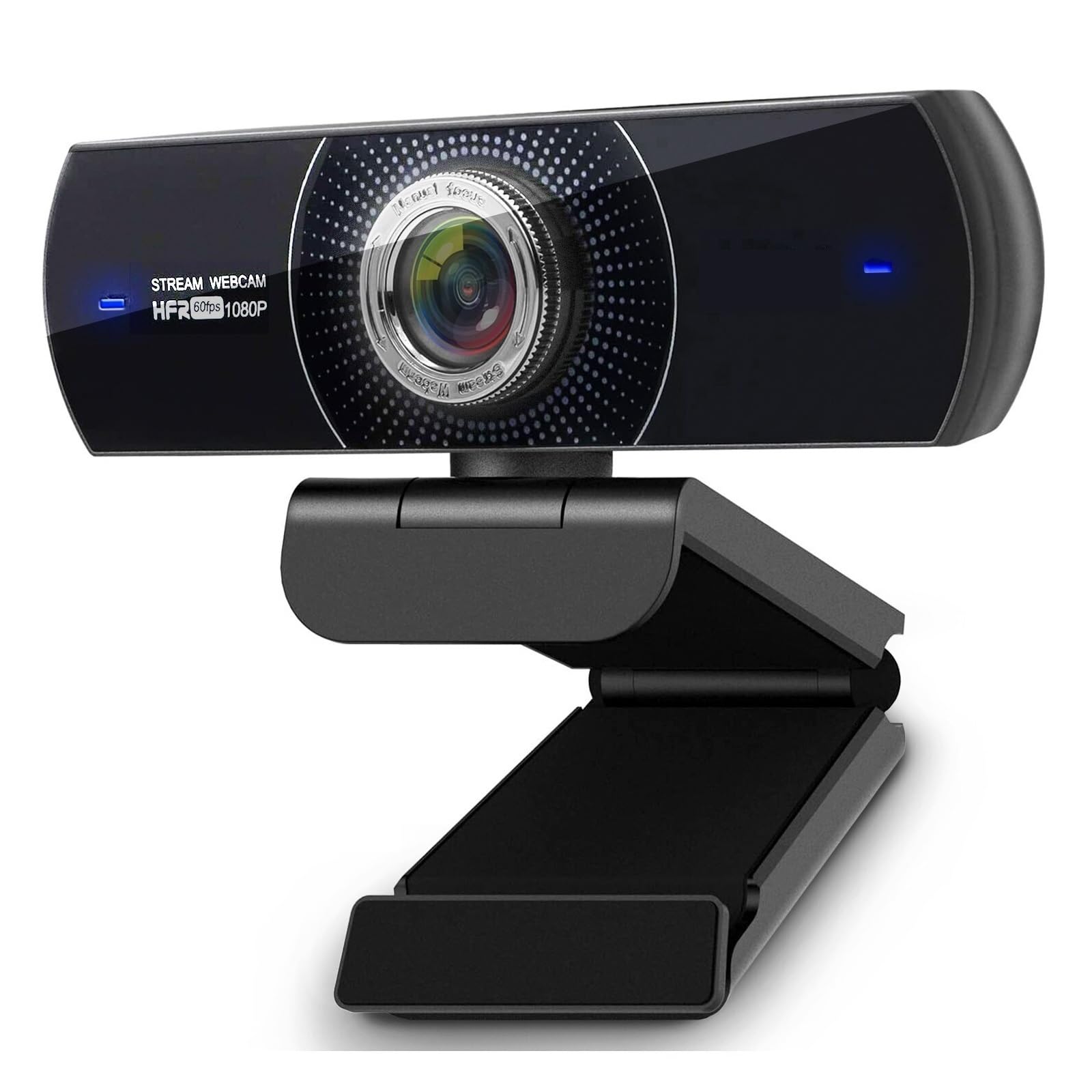 Webcam Hd 1080P 60fps USB Streaming Webcam with Microphone for Computer Meeting Web Camera for Conferencing, Live Streaming