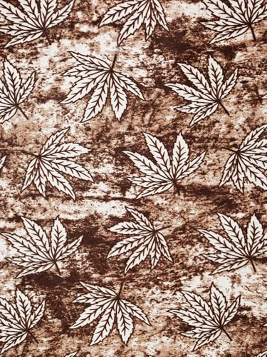 Image of Home Sizzler 2 Pieces Leaf Mist Grommet Eyelet Polyester Window Curtains - 5 Feet, Chocolate Brown