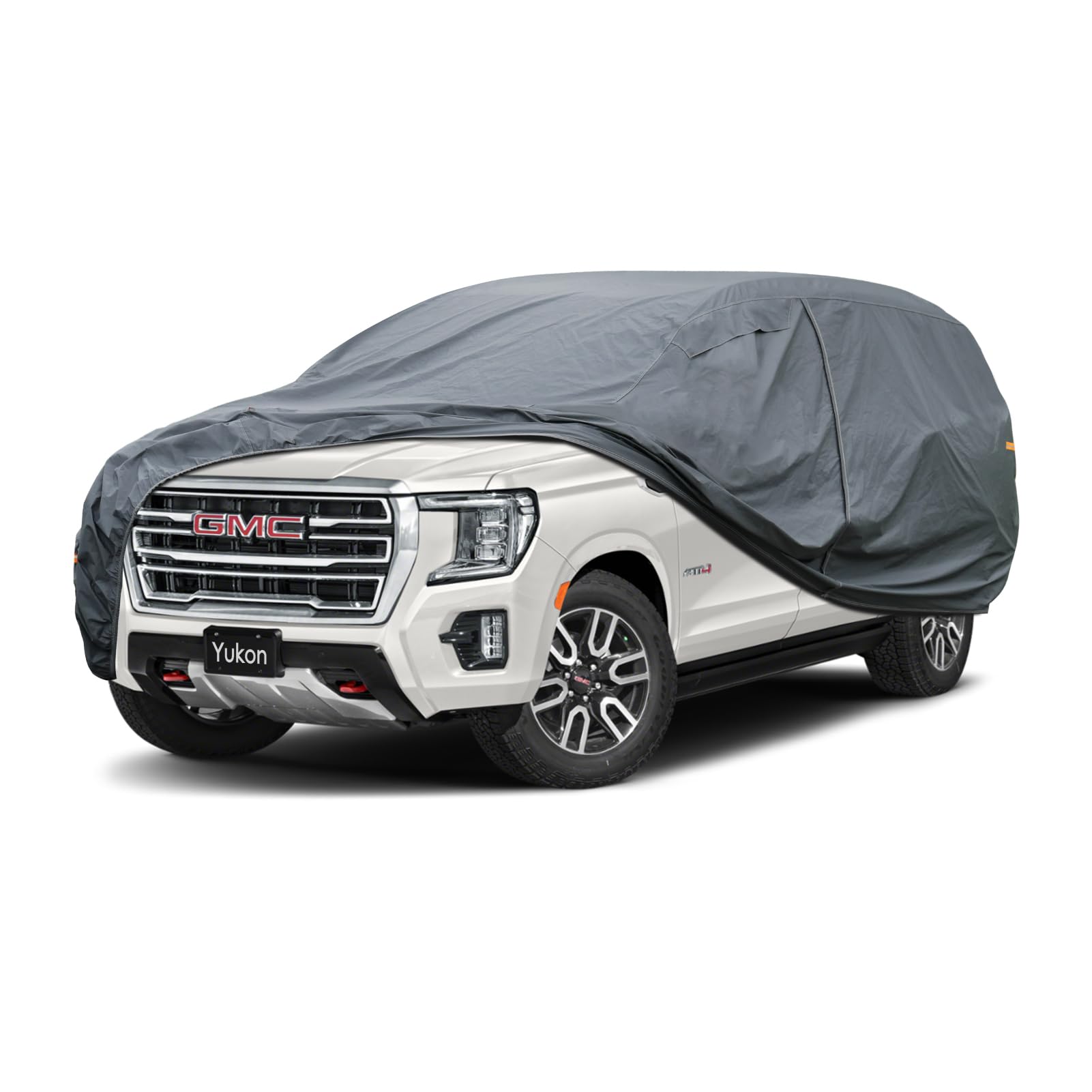 GUNHYI Premium Car Cover Custom Fit GMC Yukon (2006-2026), not fit Yukon XL, 16 Layers Heavy Duty Car Cover Waterproof All Weather with Zipper Door for Sun Rain Snow Dust Uv Protection